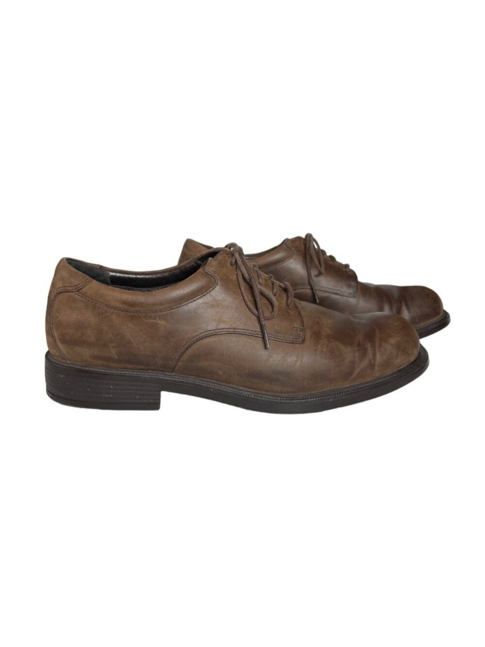 Rockport Mens Lace Front Shoes Brown Leather Upper Size 11.5M